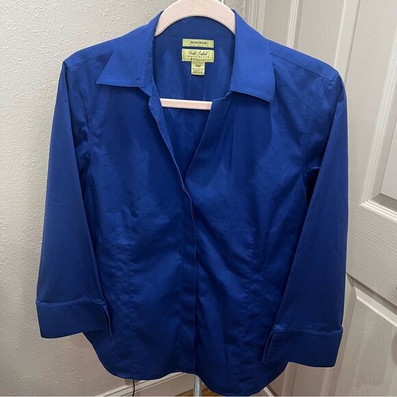 * Taylor Gold Label Non-Iron 3/4 Sleeve Button
Front Shirt - Picture 4 of 16